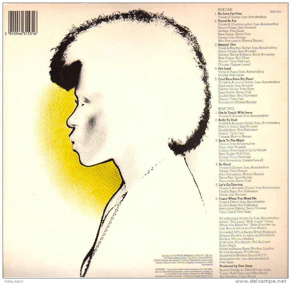 * LP *  JOAN ARMATRADING - BACK TO THE NIGHT (U.K. Reissue Ex!!!) - Soul - R&B