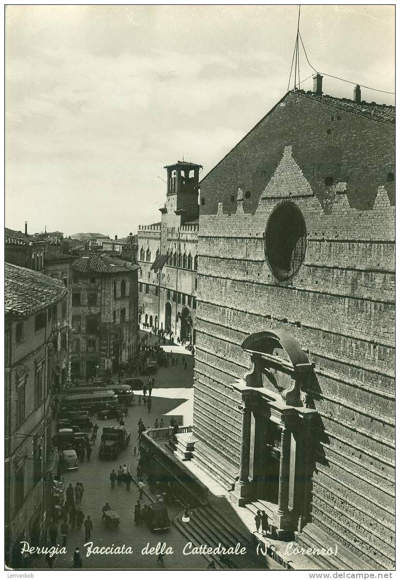 Italy - Perugia - Cattedrale - Old Unused Real Photo Postcard [P2571] - Perugia