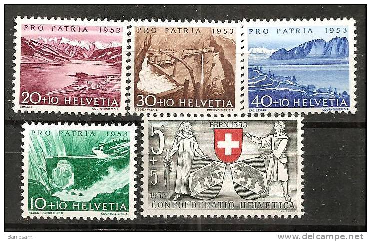 Switzerland1953: Michel580-4mnh** - Nuovi