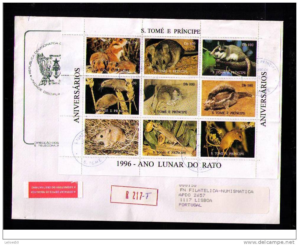 Animaux Animals Faune RATS S/S ST. THOMAS 1996 Fêtes Ano Lunar Do RATO #9362 - Nouvel An Chinois