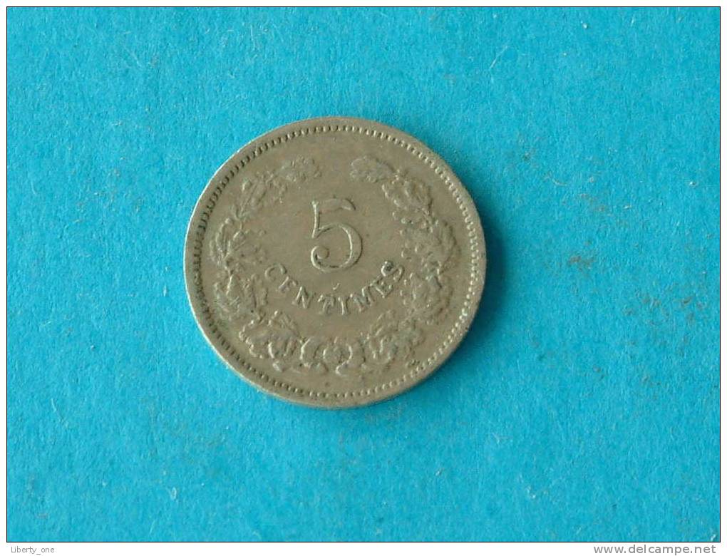 1901 - 5 CENTIMES / KM 24 (  For Grade, Please See Photo ) !! - Luxembourg