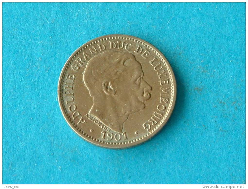 1901 - 10 CENTIMES / KM 25 (  For Grade, Please See Photo ) !! - Luxemburgo