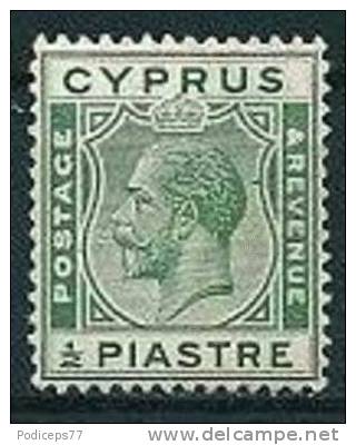 Zypern  1925  George V  1/2 Pia Grün   Mi-Nr.102  Falz * / MH - Chipre (...-1960)