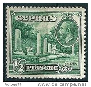 Zypern  1934  George V - Pictorial  1/2 Pia   Mi-Nr.119  Falz * / MH - Cyprus (...-1960)