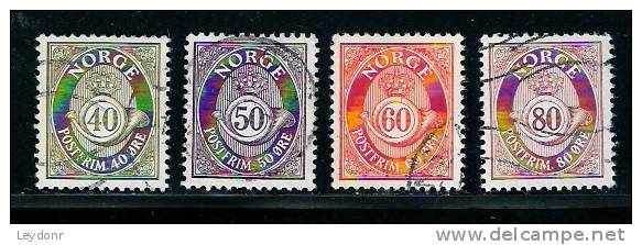 Norge - Norway - Post Horns - Used Stamps