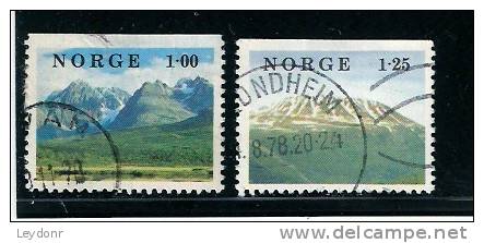 Norge - Norway - Lenangstindene And Jaegervasstindene - Gaustatoppen Mountain - Used Stamps