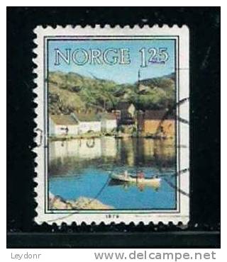 Norge - Norway - Boat On Skjernoysund Near Mandal - Used Stamps