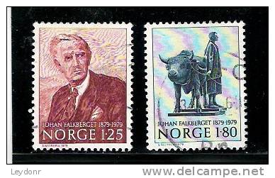 Norge - Norway - Johan Falkberget By Harald Dal - Ann-Magritt And The Hovi Bullock - Oblitérés