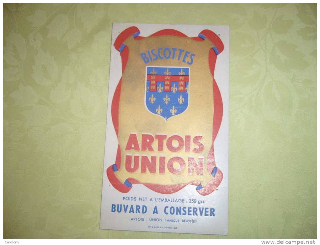 Buvard Biscotttes Artois Union - Zwieback