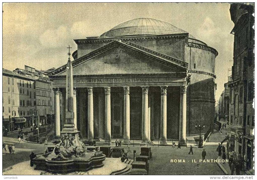 Italy - Rome - Roma - Il Pantheon - The Panteon - Old Unused Postcard [P2585] - Panthéon