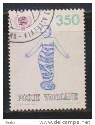 Vatican Used, 1979 , Sculpture Of Child, Child In Clothes*- Relief, Founding Hospital, Florence - Used Stamps