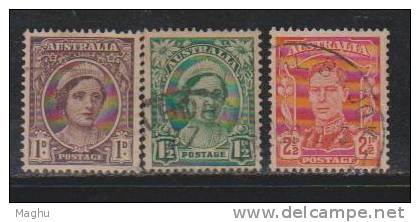 Australia Used 1942, 3 Diff. Definatives - Used Stamps