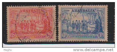 Australia Used 1937, 2v Foudation Of New South Wales - Used Stamps