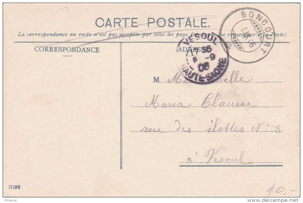 Montreux : Vue D'ensemble De Veytaux, Territet, Clarens, Glion & Mont Pélerin - Oblitérée Boncourt Le 8.IX.1906 - Veytaux