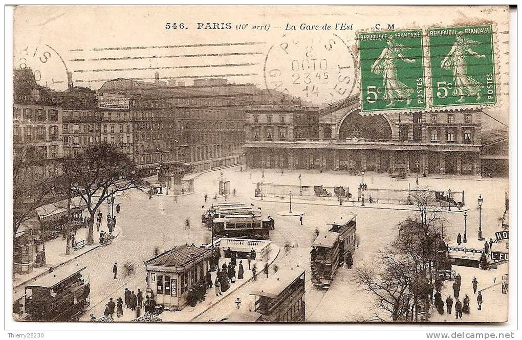 PARIS - Gare De L´Est - - Transport Urbain En Surface