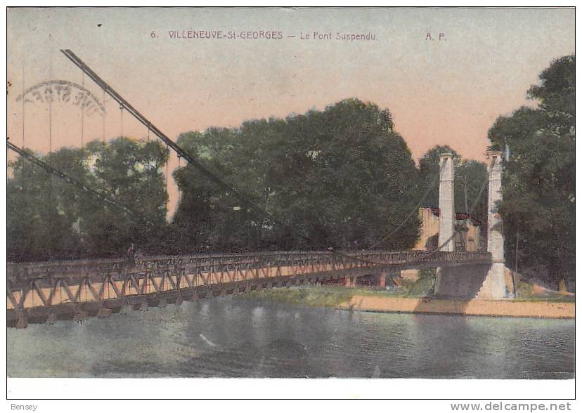 94 , Villeneuve Saint Georges  , Le Pont Suspendu - Villeneuve Saint Georges