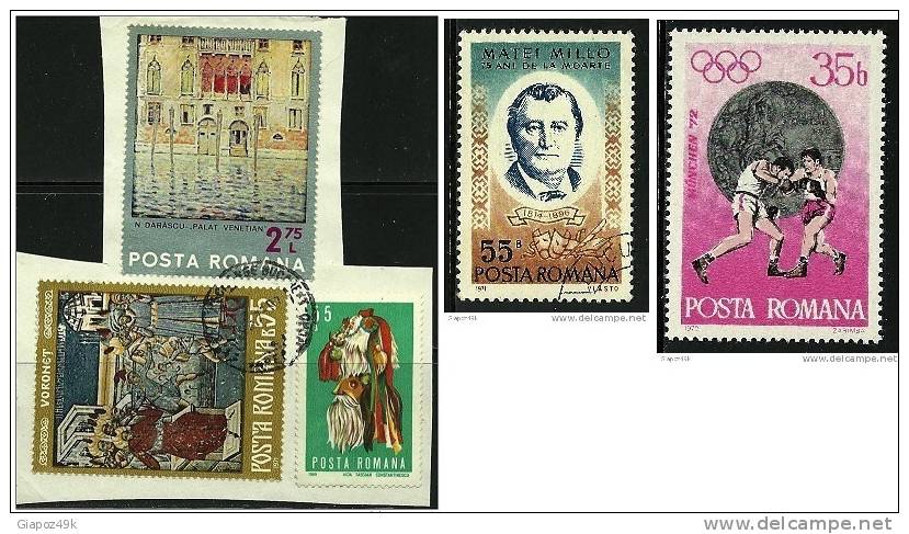 ● ROMANIA 1972 - MEDAGLIE ORO - N. 2722 ** + Usati - Cat. ? € - Lotto N. 670 /71 /72 - Unused Stamps