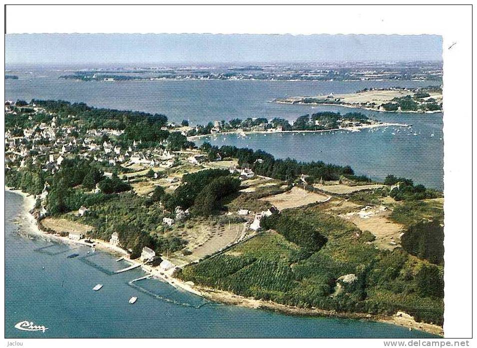 ILE AUX MOINES VUE AERIENNE SUR LE TRECH ET LA SORTIE DU GOLFE REF  20344 - Ile Aux Moines