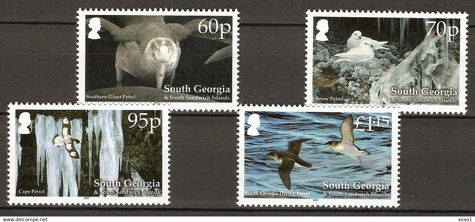 South Georgia 2011 MiNr. 533 - 536  Süd-Georgien Birds 4v MNH** 13,50 € - Marine Web-footed Birds