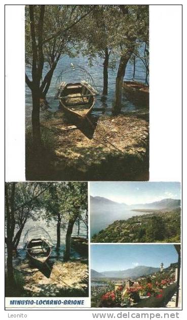 Minusio Navegna Campagna 4 Ansichtskarten Ab 1972 - Minusio