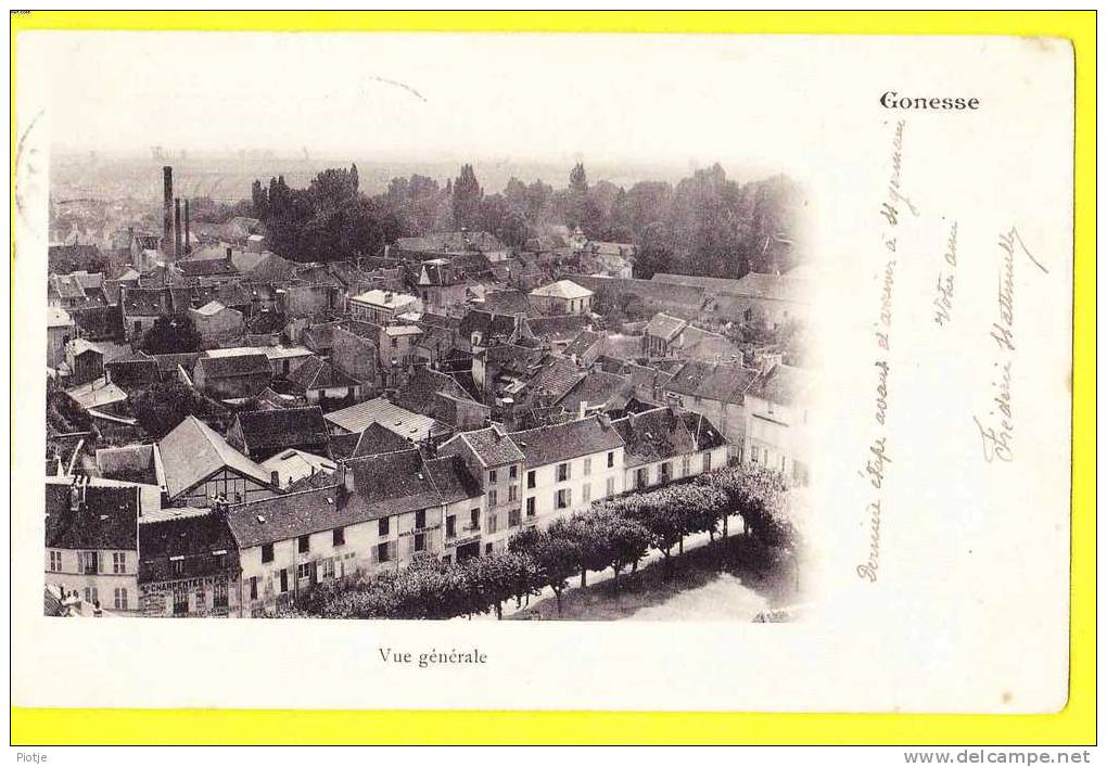 * Gonesse (Val D'Oise - France) * Vue Générale, Panorama, Charpentes Et Fer, Industrie, Old CPA - Gonesse