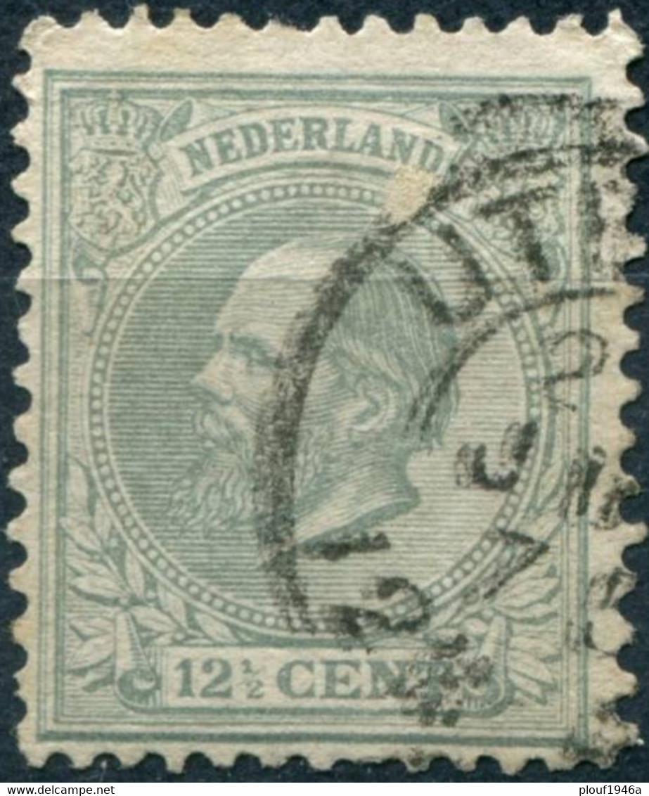 Pays : 384  (Pays-Bas : Guillaume III)   Yvert Et Tellier N° :   22 (o) [12 ½ X 12] ; NVPH NL 22 H - Used Stamps