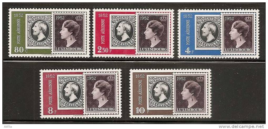 1308. Luxembourg, 1952, Centenary Of Stamp In Luxembourg, MNH - Neufs