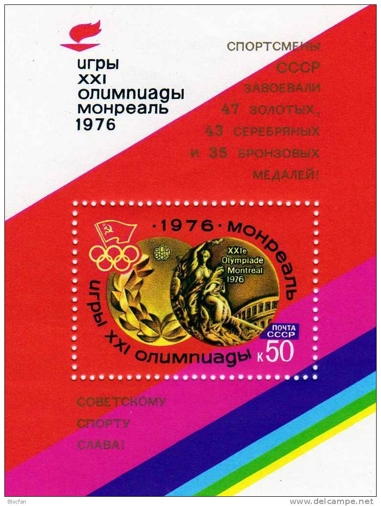 Olympia Erfolge 8 Verschiedene Blocks Sowjetunion ** / O 40€ Russia Goldmedaille Olympic Sport Bloc Sheet From USSR CCCP - Inverno1988: Calgary