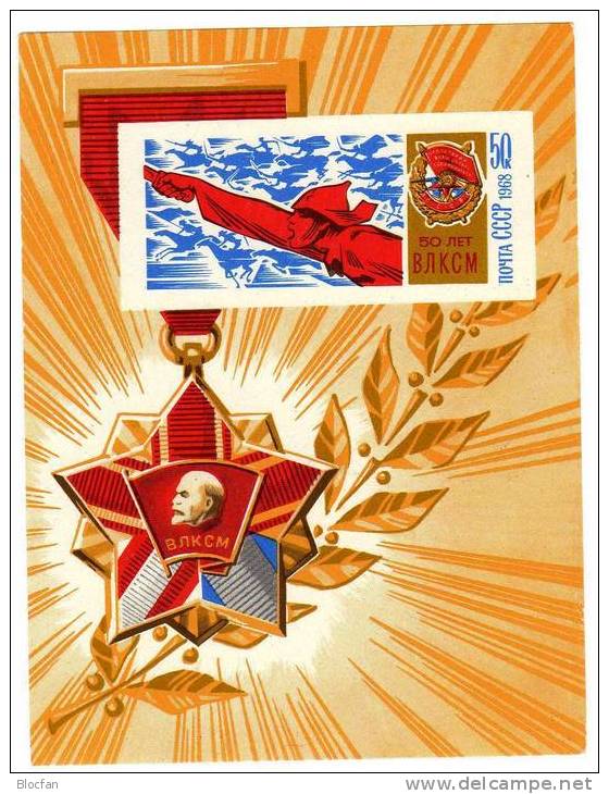 Erfolge Unter Lenin+ Fahne 12 Verschiedene Blocks Sowjetunion **/o 30€ 1.Politiker Red Flag Bloc Sheet From USSR CCCP SU - Briefmarken