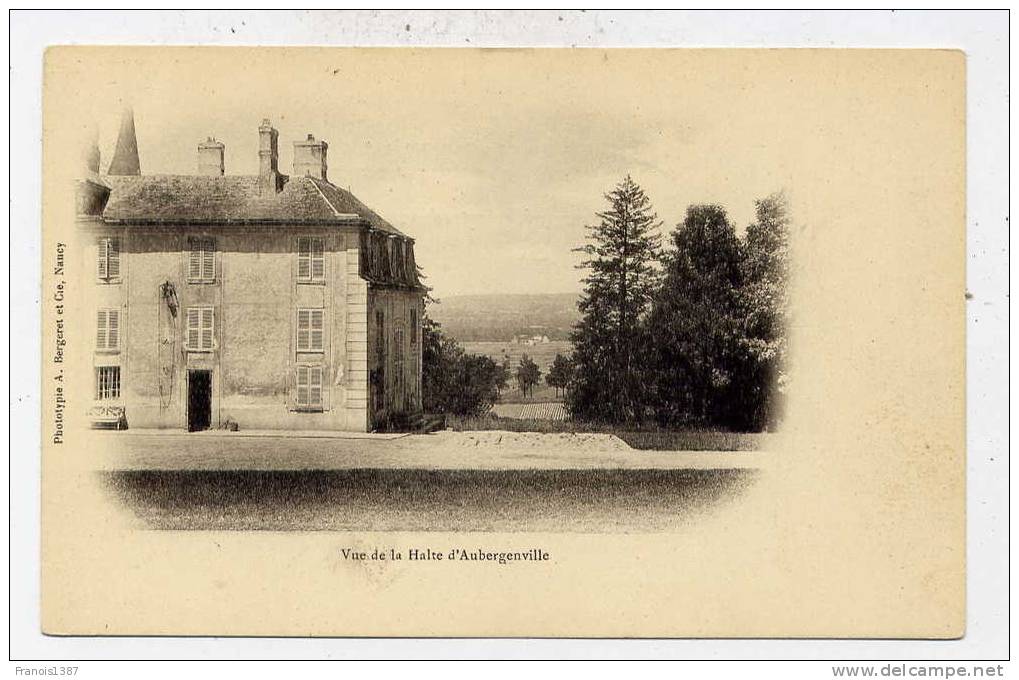 Ref 172 - Vue De La Halte D'AUBERGENVILLE - CARTE PIONNIERE - Aubergenville