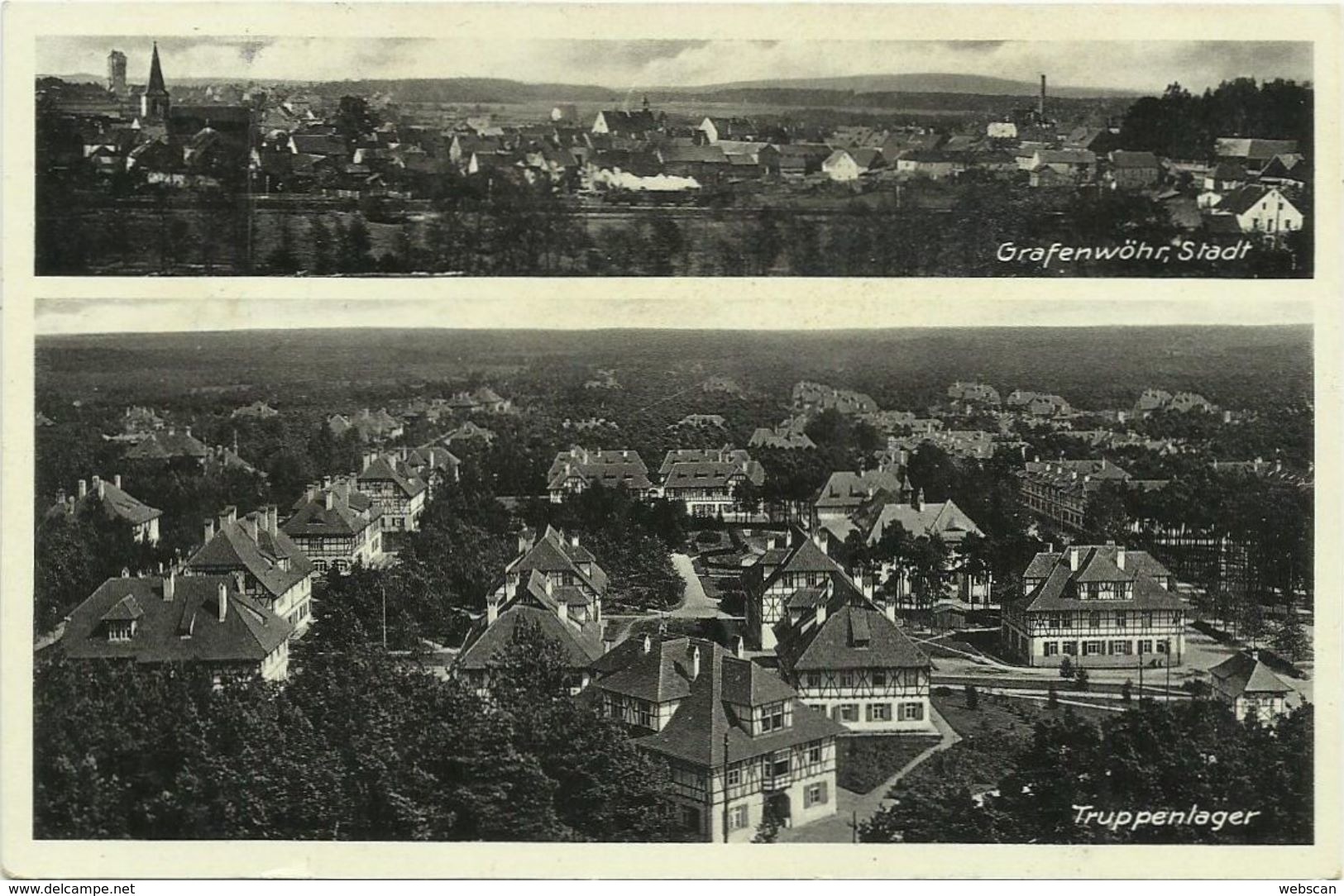AK Grafenwöhr Stadt & Truppenlager 2 Bilder 1937 #06 - Grafenwoehr