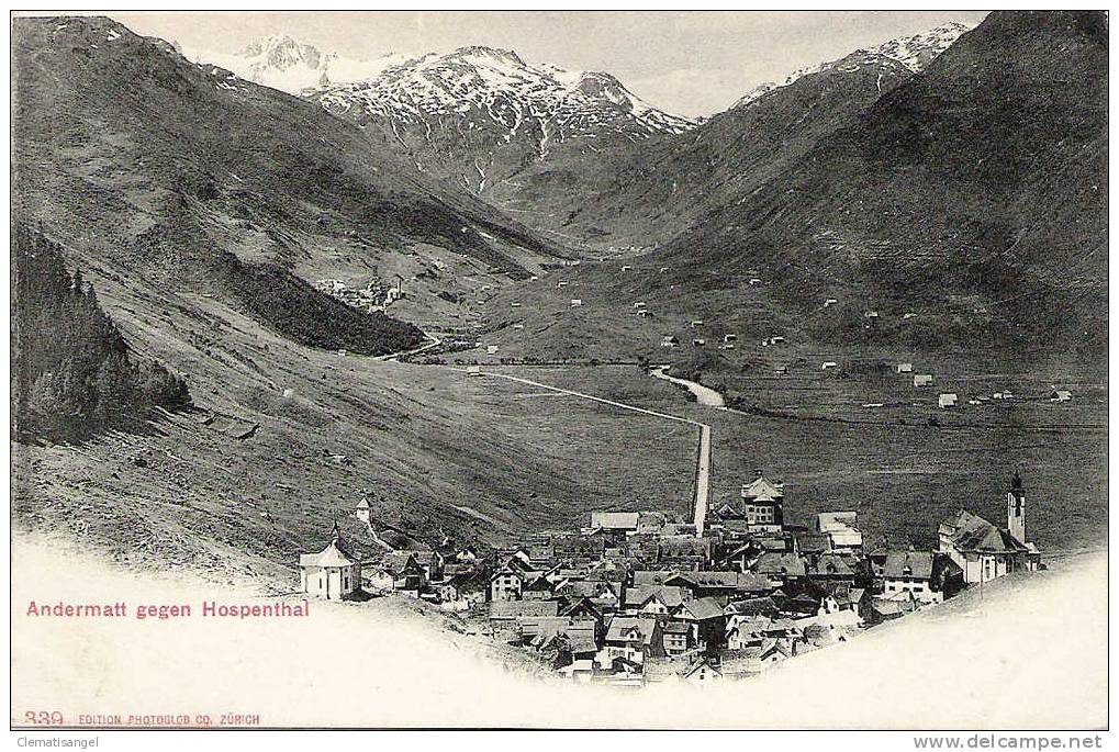 TOP!! ANDERMATT GEGEN HOSPENTHAL * 1903 **!! - Andermatt