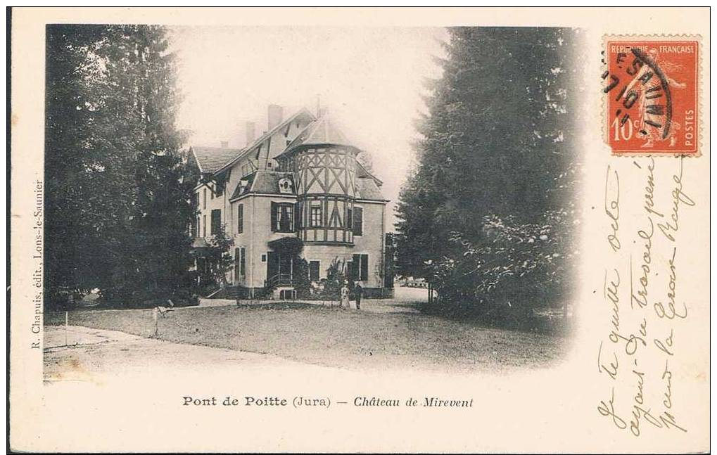 Carte Postale Ancienne - Pont De Poitte - Chateau De Mirevent - Sonstige & Ohne Zuordnung