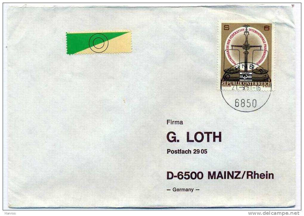 Brief, 2!.09.1981, DORNBIRN – Mainz, - Briefe U. Dokumente