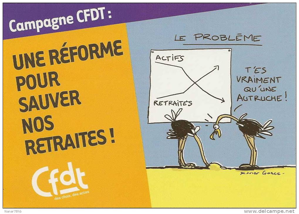 CPM Pour La CFDT Une Réforme Pour Sauver Nos Retraites - Vakbonden