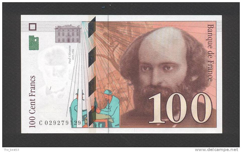 100 Francs  Césanne  1997 - 100 F 1997-1998 ''Cézanne''