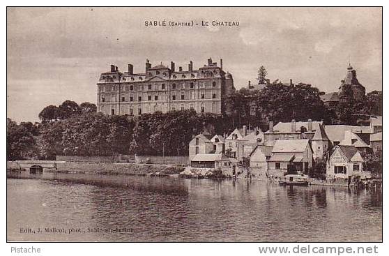 CPA - 72 - Sablé Sur Sarthe - Le Château - 1919 - 2 Scans - Sable Sur Sarthe