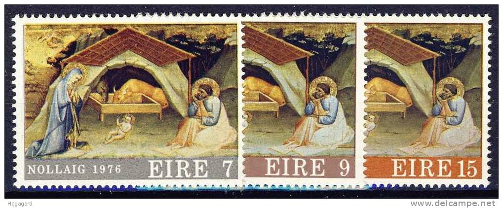 ##Ireland 1976. Christmas. Michel 353-55. MNH(**) - Unused Stamps