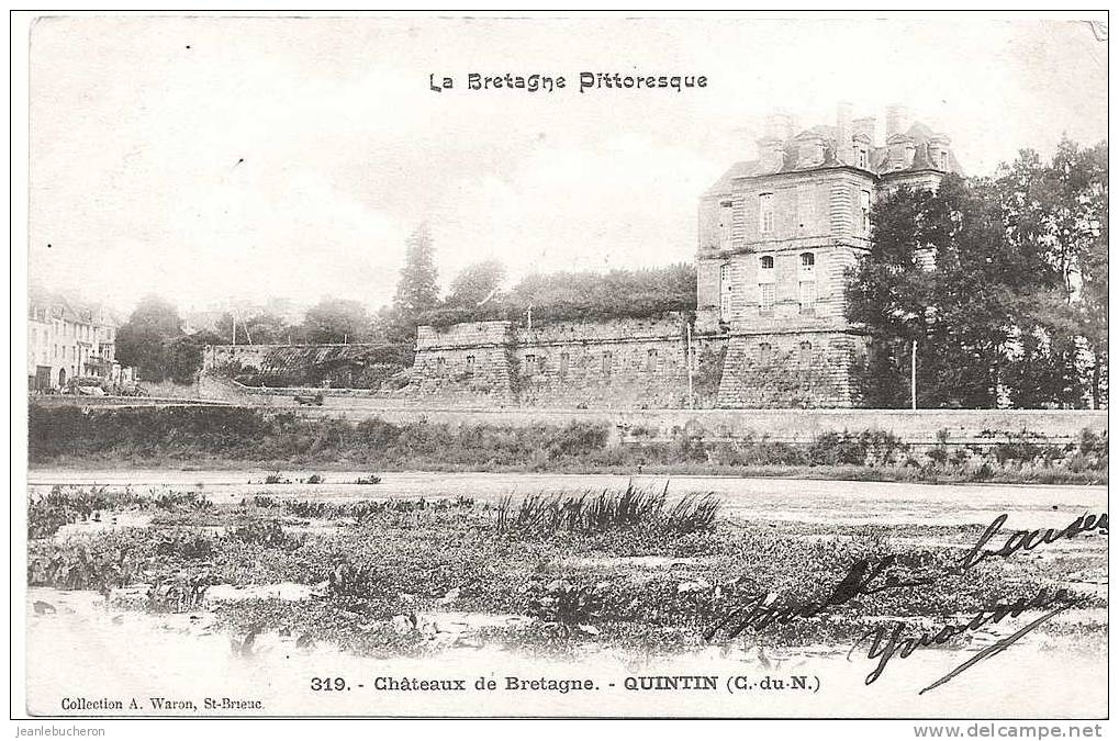 C.P.A   (  QUINTIN  " Le  Château  " Beau Plan ) - Quintin