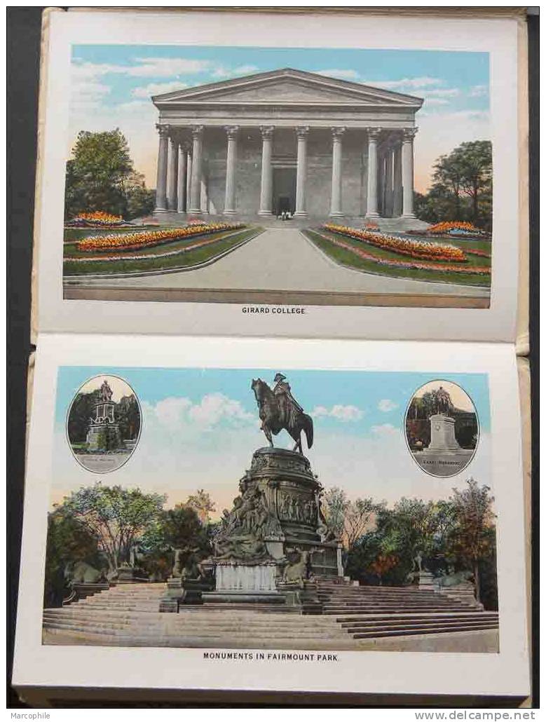 PHILADELPHIA / 1928 CARNET DE VUES POUR L ALLEMAGNE / 13 IMAGES (ref 1055)