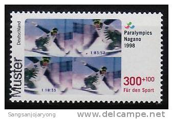 Specimen, Germany ScB830 Nagano Winter Paralympics (Muster, Muestra, Mihon) - Winter 1998: Nagano