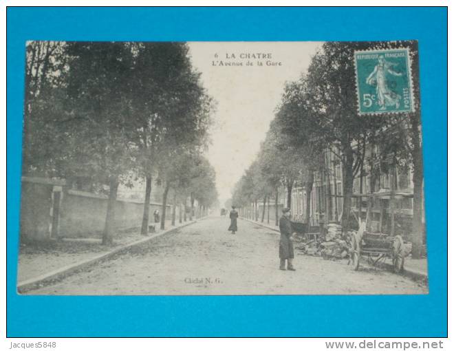 36 ) La Chatre - N° 6 - L'avenue De La Gare - Année 1911 - EDIT . N.G - La Chatre