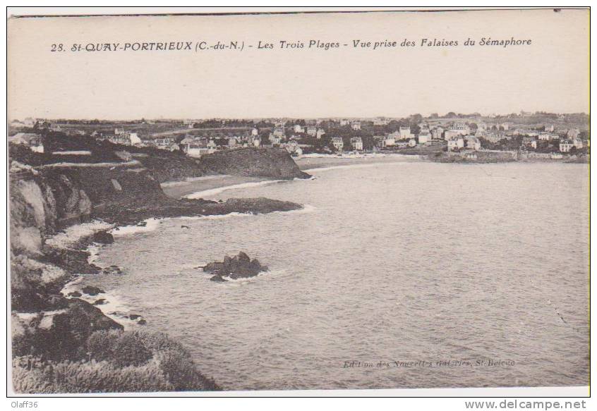 CPA 22 CÖTES D' ARMOR  St QUAY PORTRIEUX N° 28   Les Trois Plages - Saint-Quay-Portrieux