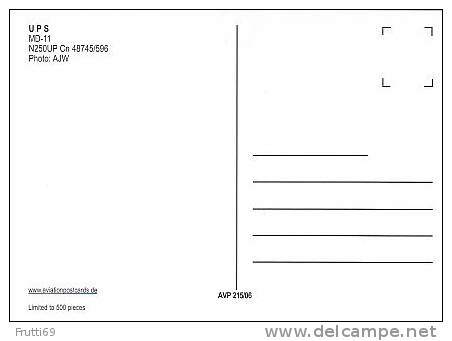 AIRPLANE - AK 58594 U P S - MD-11 - 1946-....: Moderne