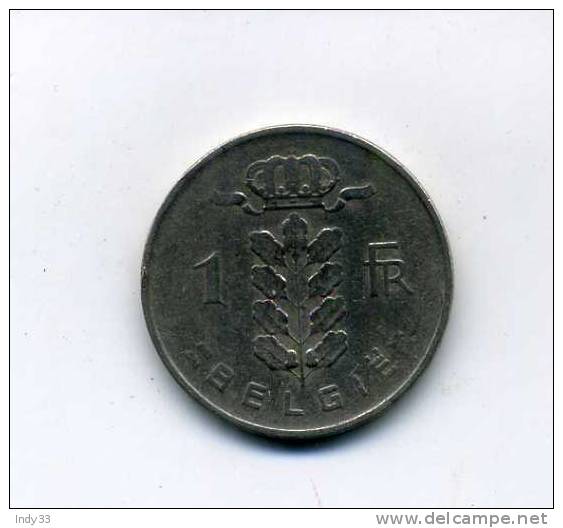 - BELGIQUE . 5 F. 1951 - 1 Franc