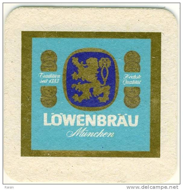 Lowenbräu München  500Jahre 1987 SB Commémoratif  Bi-faceTBE - Sous-bocks