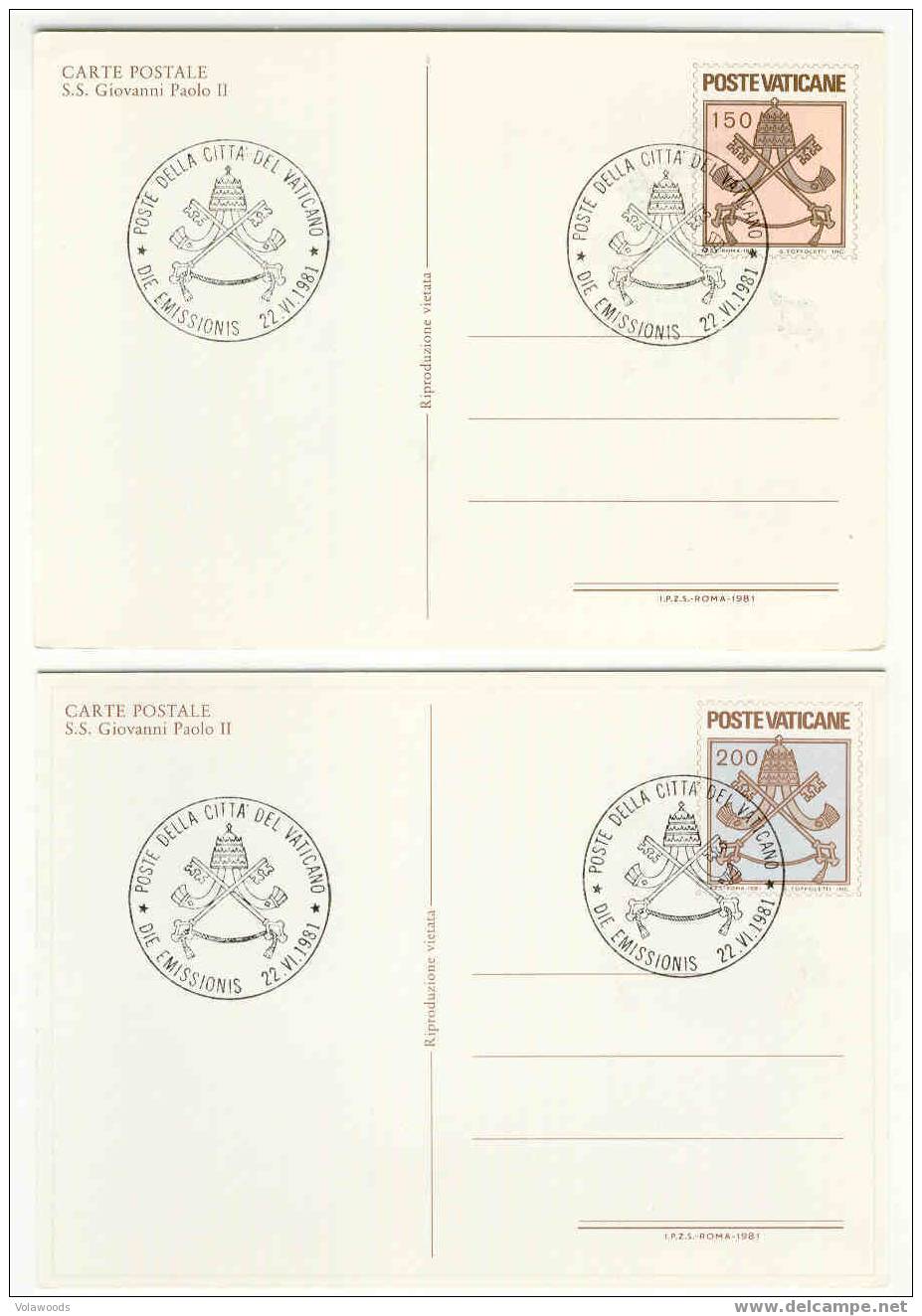 Vaticano - Cartoline Postali "S.S. Giovanni Paolo II°" - Interi Postali