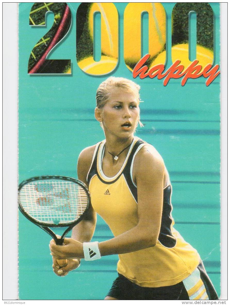 Tennis Anna Kournikova  - Smash Court Tennis  Postcard - Personalità Sportive