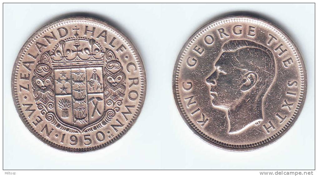 New Zealand 1/2 Crown 1950 - Nouvelle-Zélande