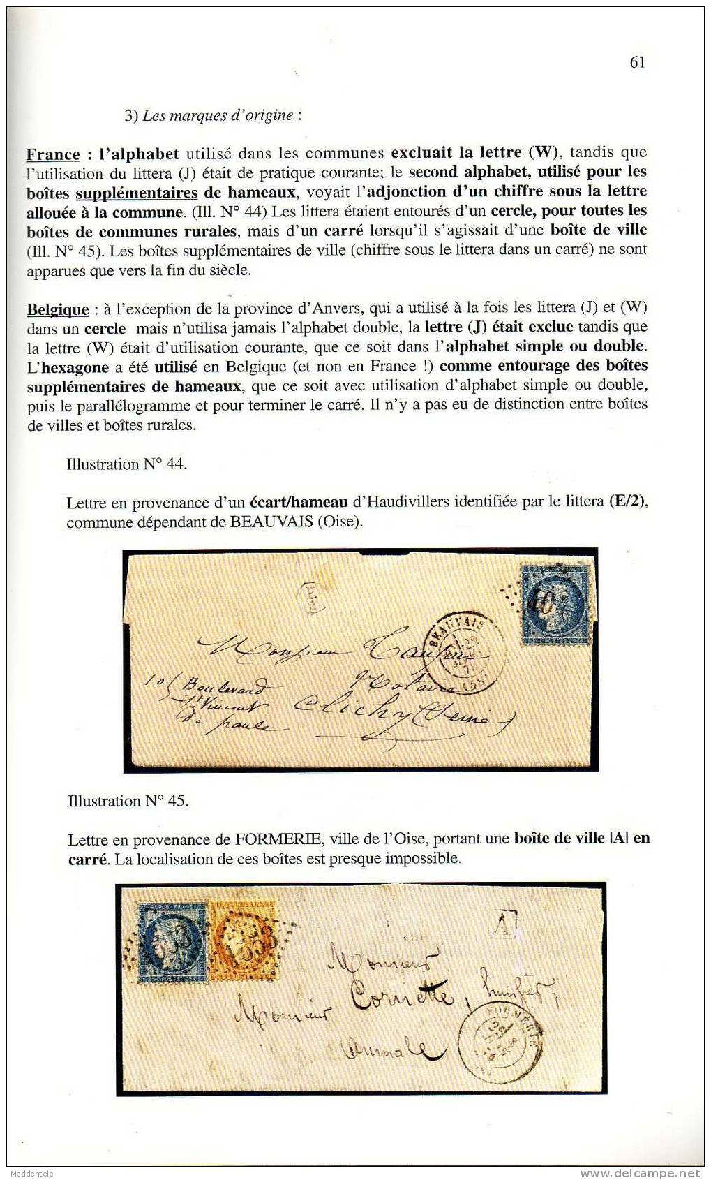 LA POSTE RURALE AU XIXème siècle en Belgique & Europe - RELIE N°87/100